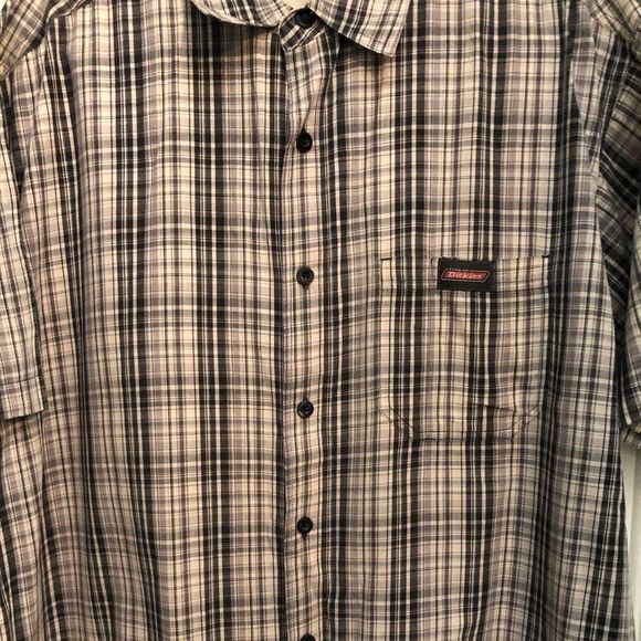 Dickies vintage plaid short sleeve button down shirt - Picture 3 of 7